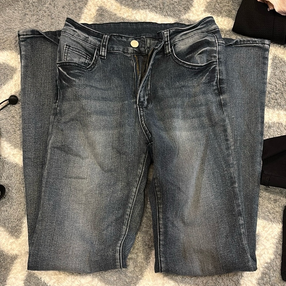 High waisted jeans, y2k